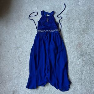 Blue Kids Dress with Jewels